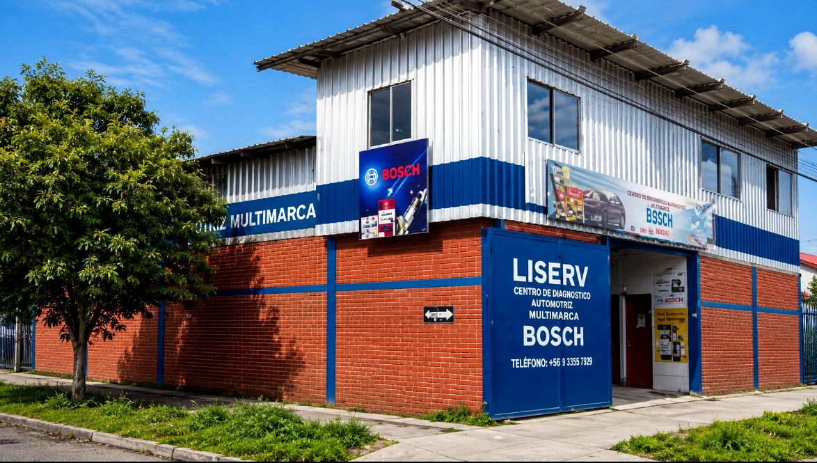 Fachada del local Liserv en La Calera