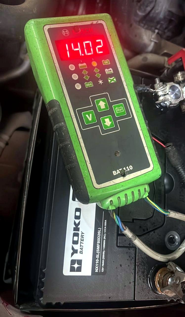 Tester de bateria y sistema de carga
